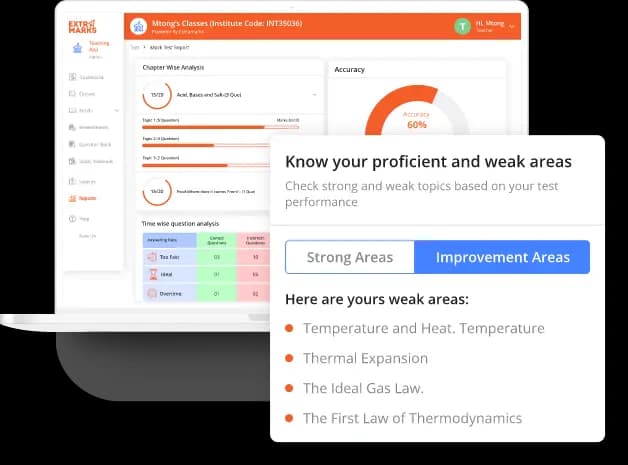 Progress report and analytics feature illustration