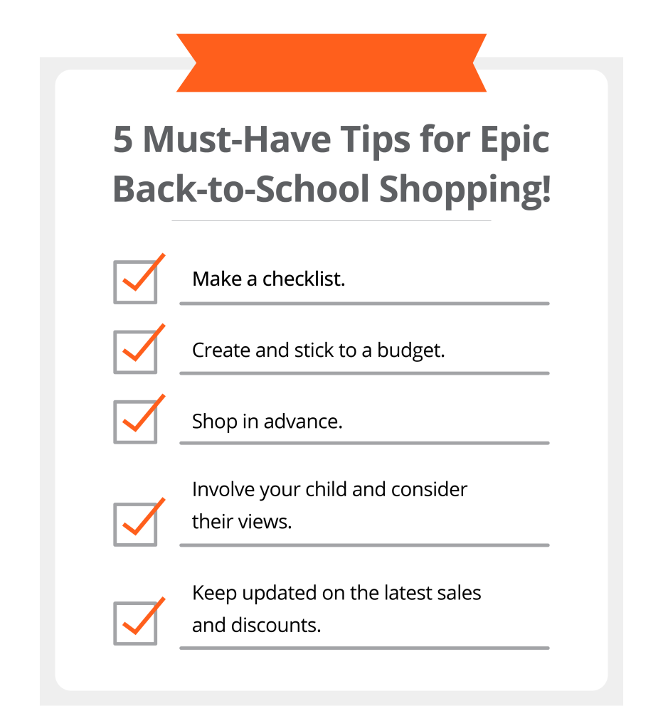 Back to school shopping