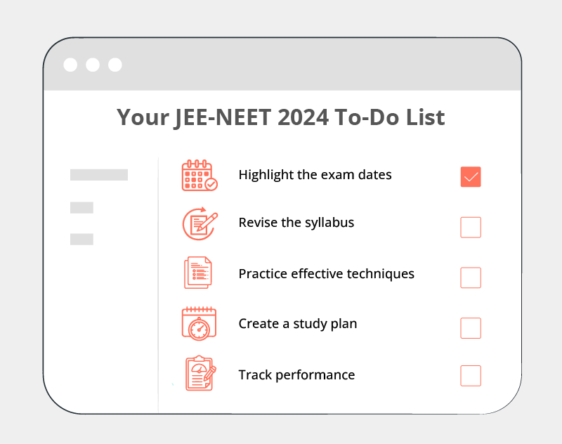 Jee-Neet 2024 To-Do List