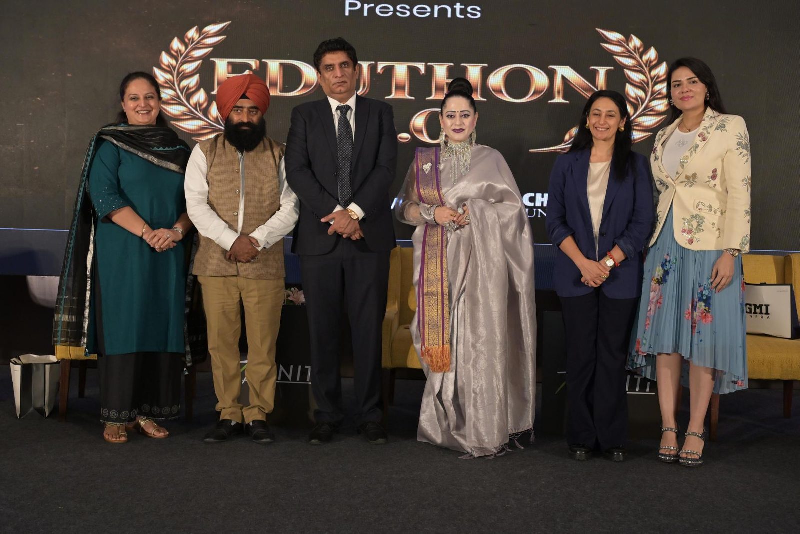 Panellists on stage at Eduthon 6.0, Chandigarh