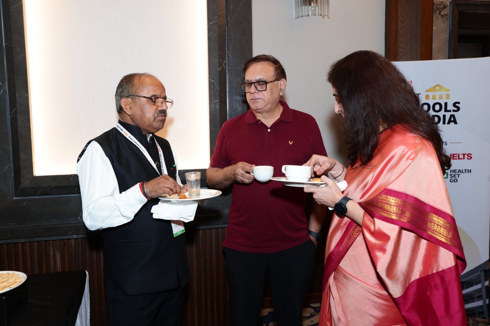 Great Schools of India Summit 2026: Dehradun Brings Together 50+ School Leaders 22 School leaders networking over tea at the Great Schools of India Summit 2026, Dehradun