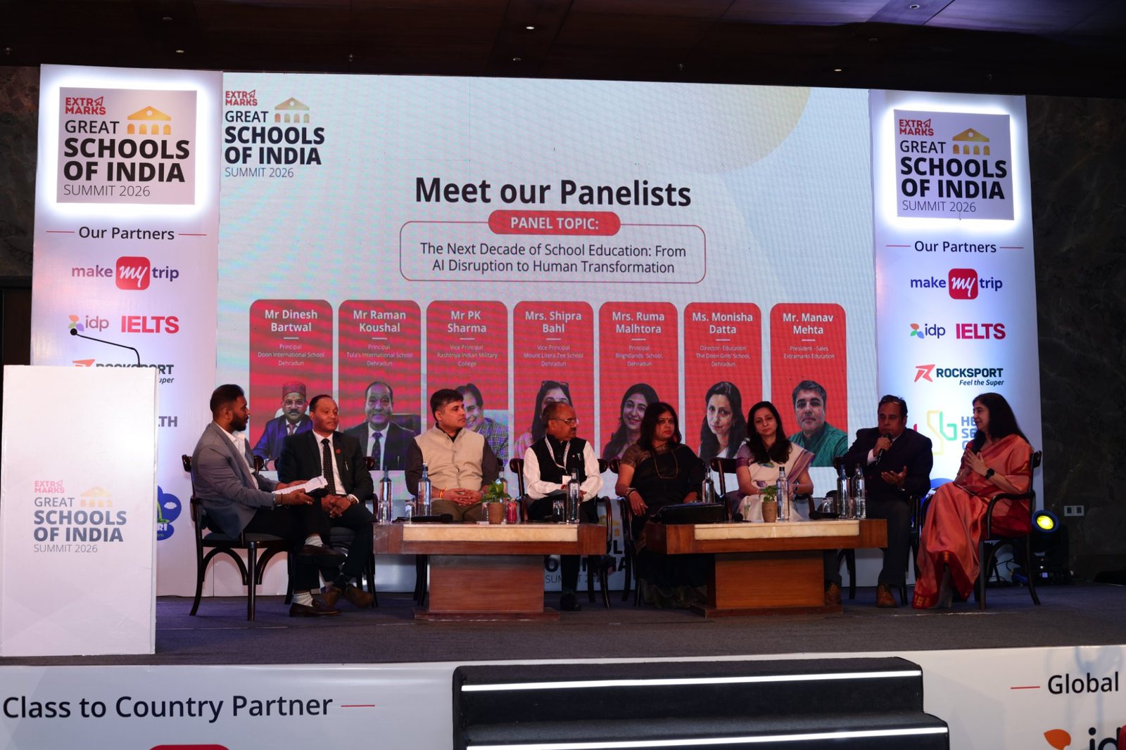 Great Schools of India Summit 2026: Dehradun Brings Together 50+ School Leaders 16 Panellists discussing AI disruption and human transformation at the Great Schools of India Summit 2026, Dehradun